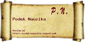 Podek Nauzika névjegykártya